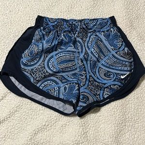 blue bandana print nike shorts